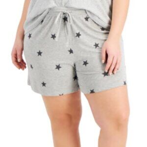 Jenni Gray Super Soft Star Printed Pajama Pull On Shorts Size 3X NWT